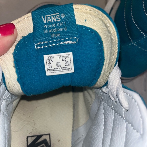 Vans Teal High-Top Sneakers - Picture 5 of 5